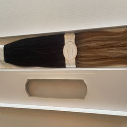 OMBRÉ #1B/12 (Black Natural/Velvet Brown) WEFT/WEAVE 22” 100g Deep Curl 100% Remy Human Hair. Inventory SALE. 