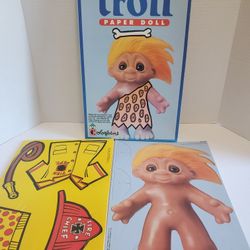 troll paper doll colorforms 1992