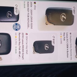 Llave para carro Lexus  en buenas condiciones