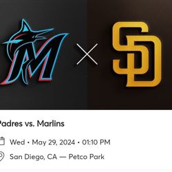 Padres Tickets May 29 