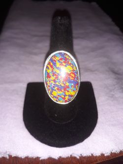 Beautiful X-Large Ballon Jasper ring