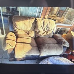 FREE Loveseat Couch Recliner, Ottoman, L Shape Desk