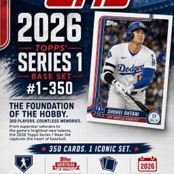 Topps Series 1 Baseball Complete Set