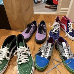 Various ltd edition Vans shoes