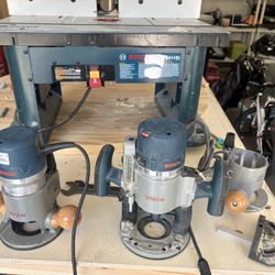 2 Bosch Routers and Table