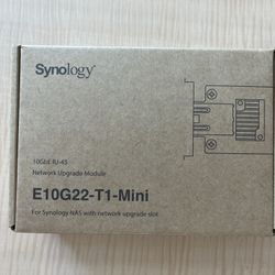 Synology Network Upgrade Module adds 1x 10GbE RJ-45 (E10G22-T1-Mini)