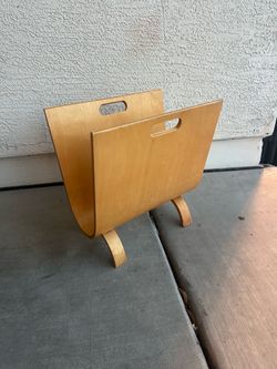Bent Wood Magazine Rack Holder