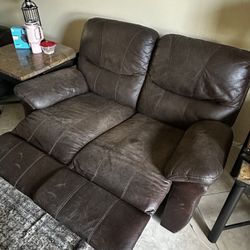 leather recliner loveseat