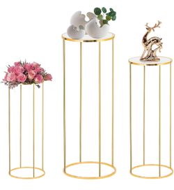 3PCS Cylinder Pedestal Stands for Parties