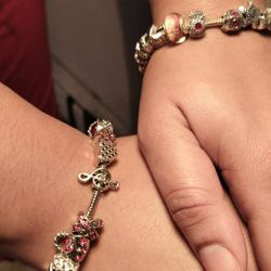  Handmade Pandora Inspired Silver/Gold European Charm Bracelets