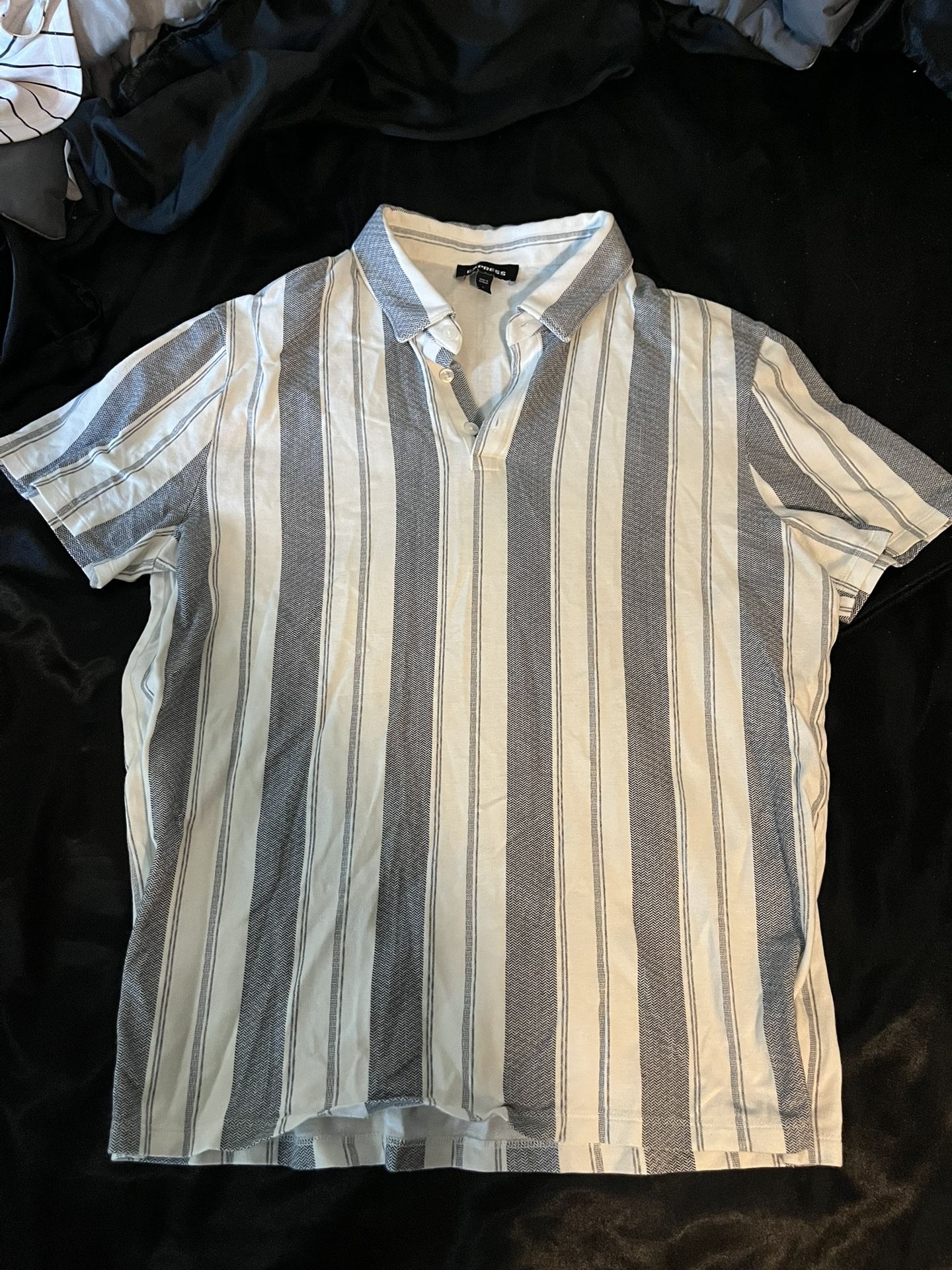 Stripped Collared Shirt