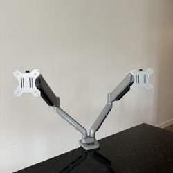 Adjustable Dual Monitor Desk Mount - Aluminum 
