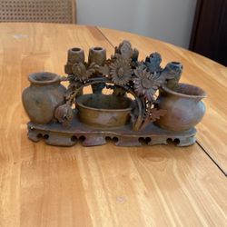 Chinese Carved Soap Stone Decoration