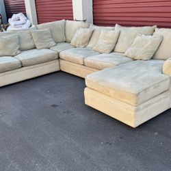 Macy’s Sectional Sleeper Couch with Full Size Mattress 