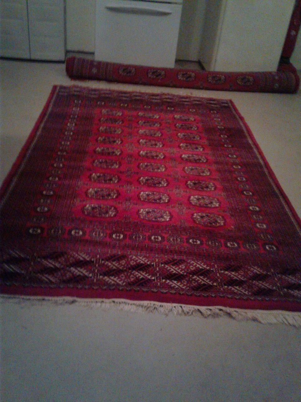 Afghan Rug beautiful red color size 9 by 11 foot
