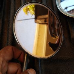 Vintage Car Mirror Like A Rose Gold