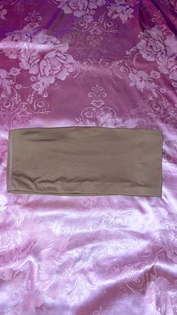 Tan Strapless Bandeau Tube Top