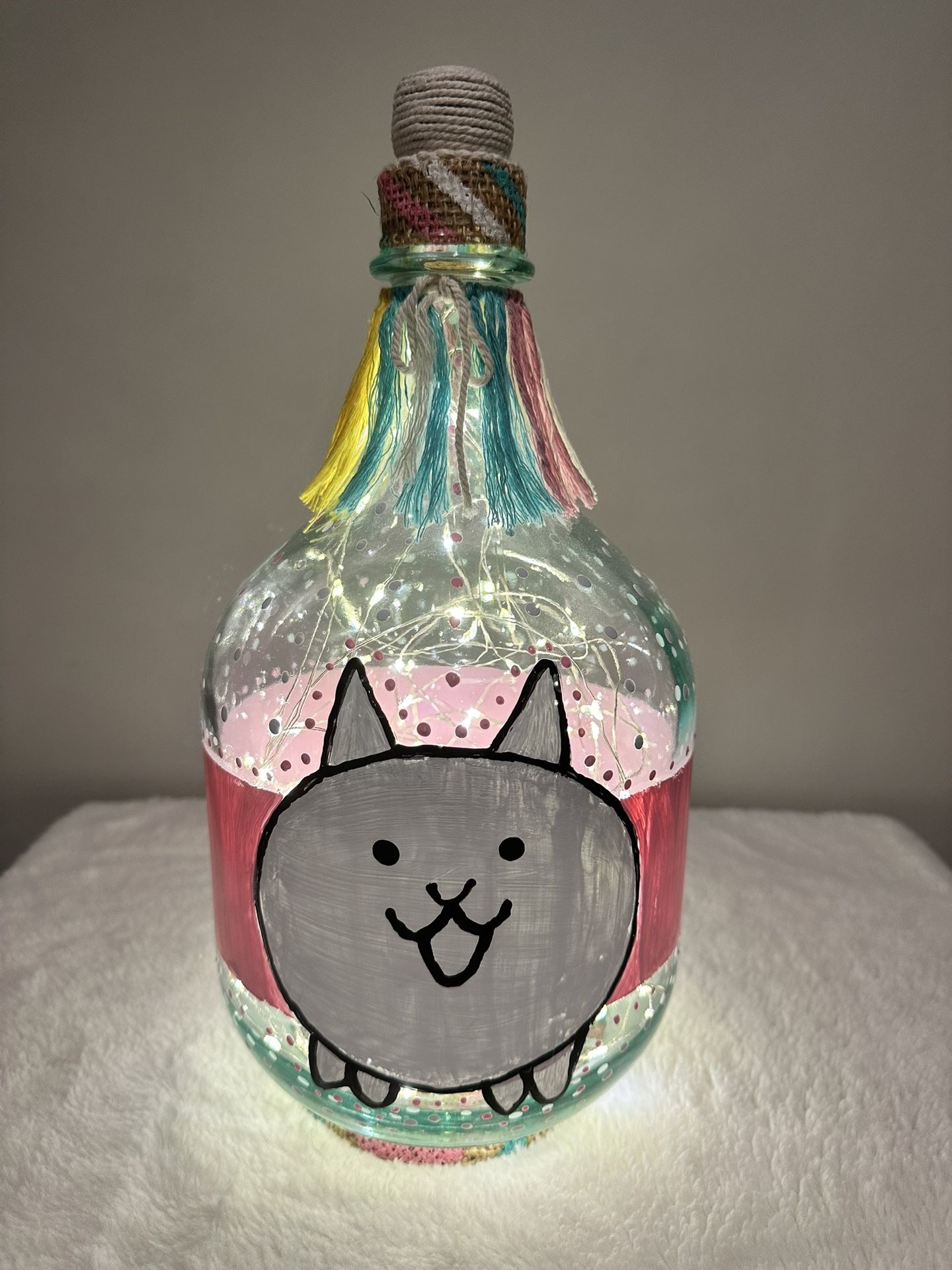 Cotton Candy Cat Lamp
