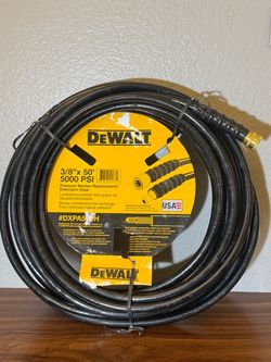 DEWALT 3/8 in. x 50 ft Replacement/Extension Hose for Cold Water 5000 PSI Pressure Washers