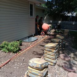 Concrete work driveways walkways repair