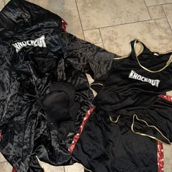 womens large sexy Boxing Knockout costume
