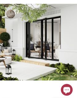 Ark Design Aluminum Patio Bifold Door(Black)