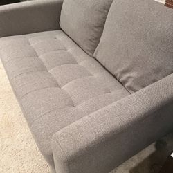 Modern Grey 2-Seater Couch – Excellent Condition – $325 (OBO)