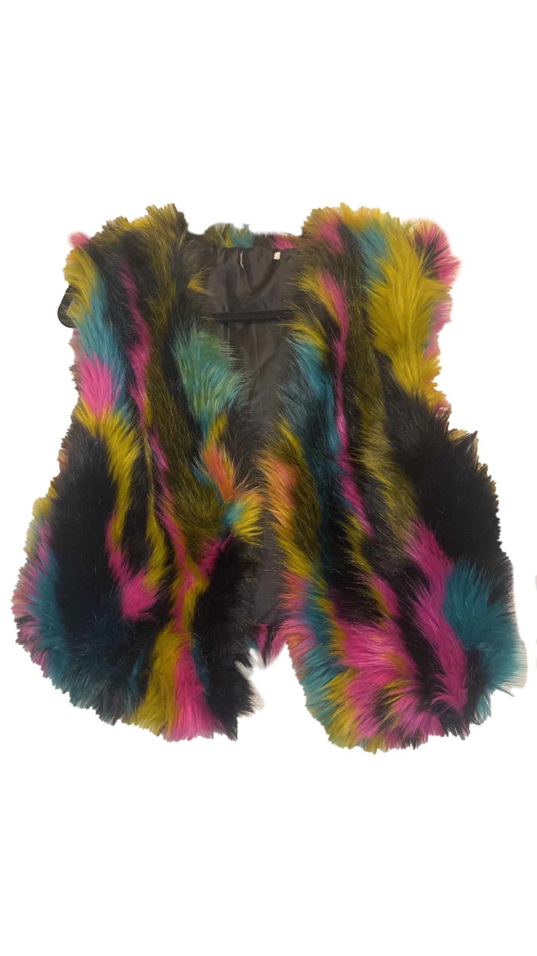 Rainbow Fur Vest