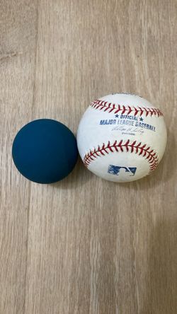 Major League Baseball & A blue ball