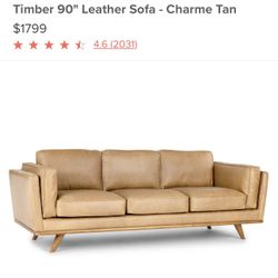 USED BEAUTIFUL ARTICLE SOFA WITH OTTOMAN 