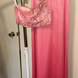Alyce Designs Ombré Embellished Two- Piece Prom Gown Size 2