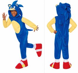 Sonic the Hedgehog Halloween Costume – Size Medium (8–10)