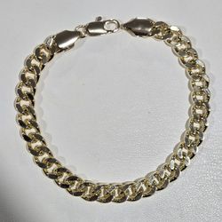 8" Men's Miami Cuban Link Bracelet 18k Gold Filled