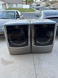 L.G frontload washer and gas dryer set