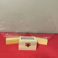Wooden and Acrylic Table Decor and Ring Box