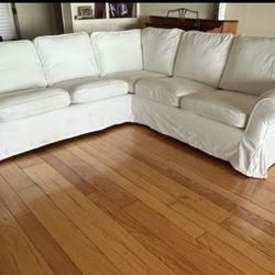 Lightly Used IKEA UPPLAND Sectional Couch (White)