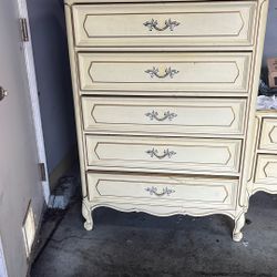 5 Drawer Dresser 45 Inch Long And 32 Inch Brad Wooden Multiple Purpose Dresser