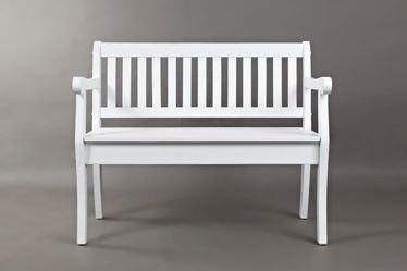 Artisan's Craft Weathered White Storage Bench