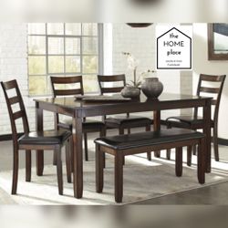 New Arrival!!! Brand New Set Table With  4 Chairs And Bench, In Stock NOW!!!