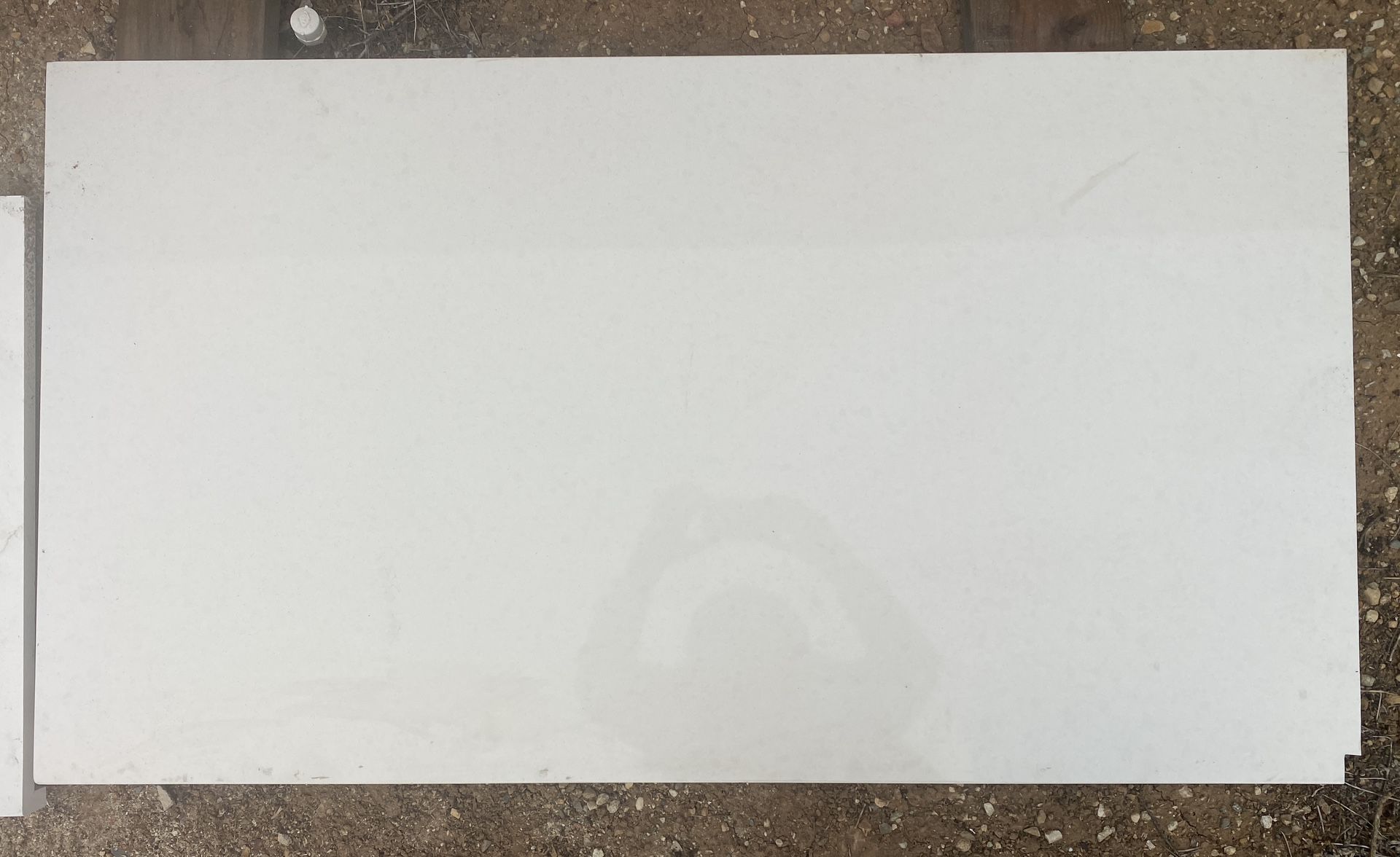 46”- 3/4 x 26” White Cloud Quartz Countertop Cutting
