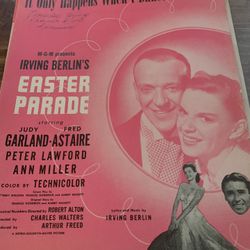 Vintage Sheet Music Easter Parade 