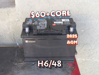 AGM Car Battery Group Size 48/H6