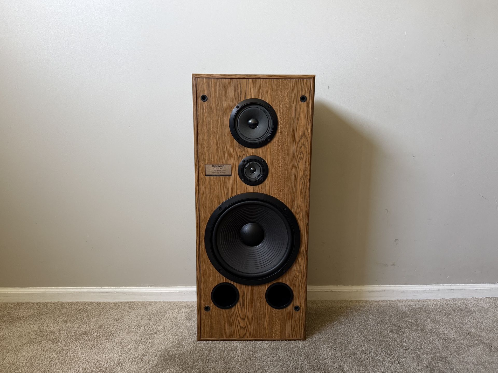 Pioneer CS-R590 Single Home Tower Floor Standing Vintage Speaker