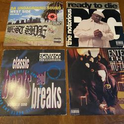 Vintage Vinyl Records Wu-Tang Ice Cube N.W.A Biggie