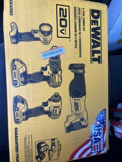 Dewalt 4 combo 20v max kit