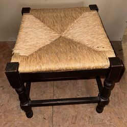 Pottery Barn Woven Rattan Stool