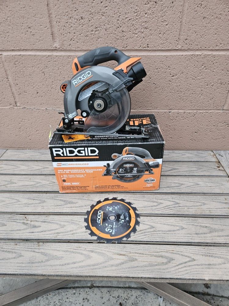 Ridged 18v Brushless 61/2 Circular Saw