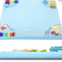 Baby Play Mat, Unique Crawling Mats with 4 Sensory Development Zones for Moto…