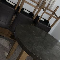 Charcoal Grey Dining Set 