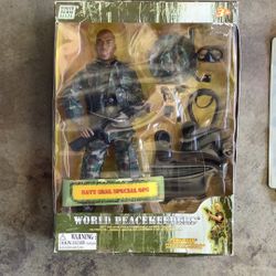 World Peacekeepers Navy SEAL Special Ops Diver 12" Complete Power Team